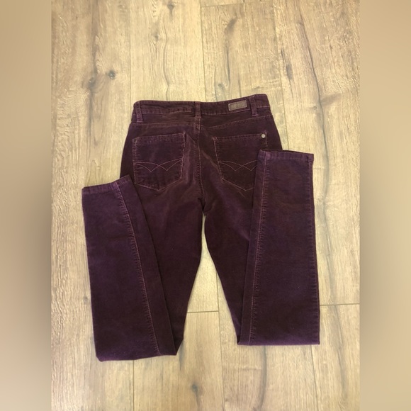 BUFFALO DAVID BITTON WOMEN BURGUNDY BRUSHED CORDUROY SKINNY PANTS - Picture 11 of 12